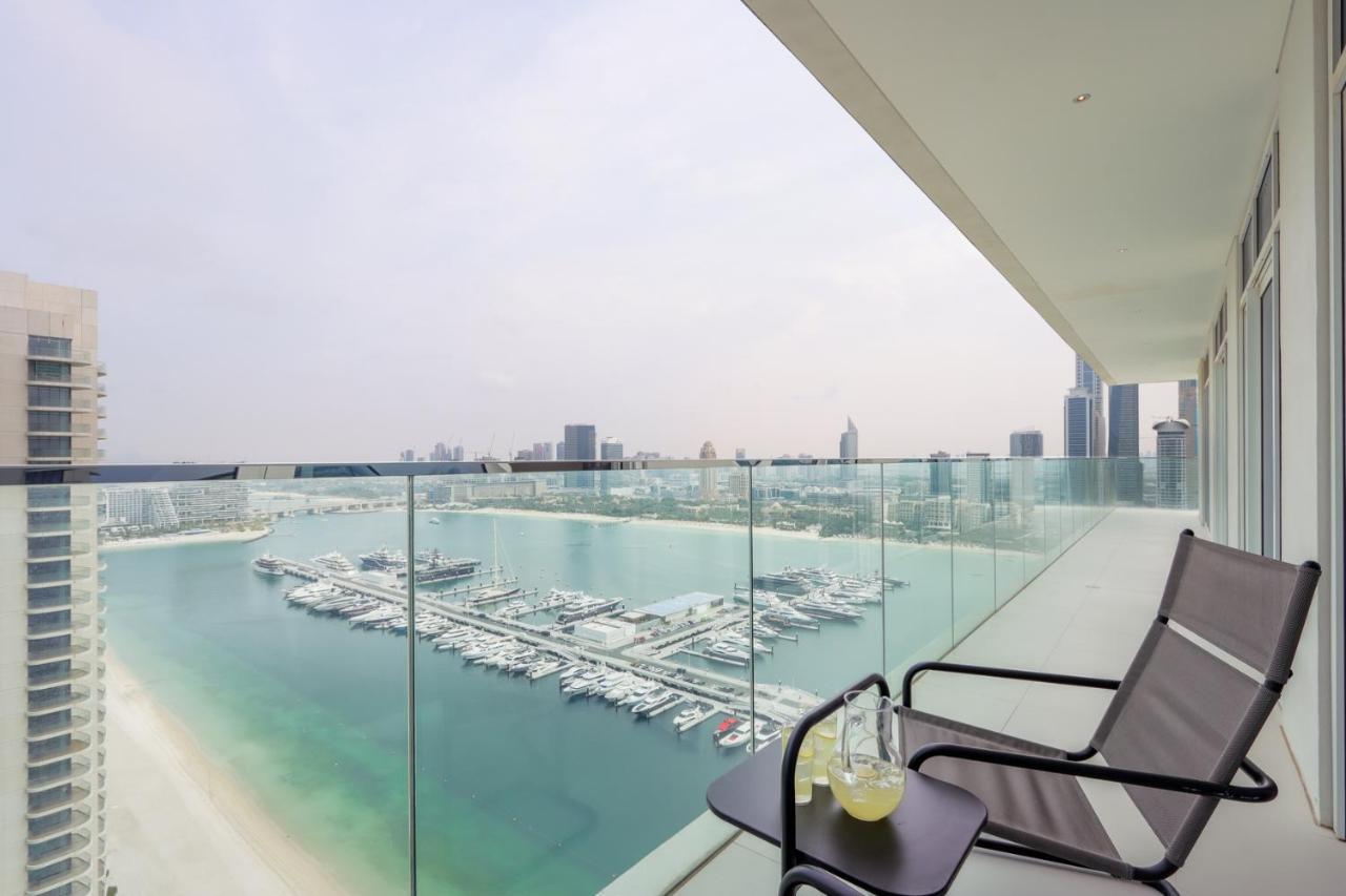 Livbnb Suites - 3 Bedroom With Private Beach Marina Skyline View Dubai Exteriör bild